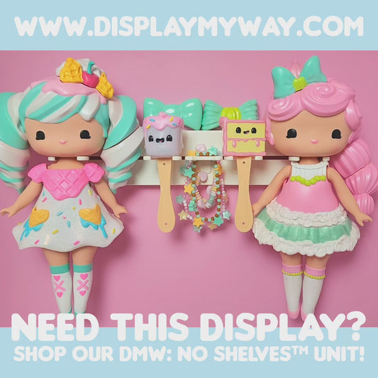 3 Customizable Display Shelves (ABS Plastic) No Shelves Unit