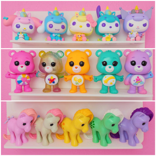 3 Customizable Display Shelves (ABS Plastic) Full Shelves Unit